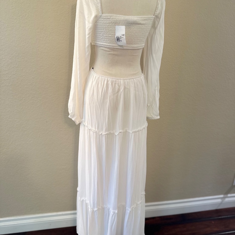 FOREVER 21 WOVEN PEASANT CUT OUT DRESS SIZE SMALL  -NEVER WORN - Picture 6 of 13